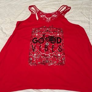 Good Vibed Biker Tank